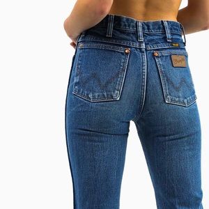 Vintage Wrangler 🌾 Jeans High Waist Straight Leg Cowboy Denim Jeans > 28 x 36